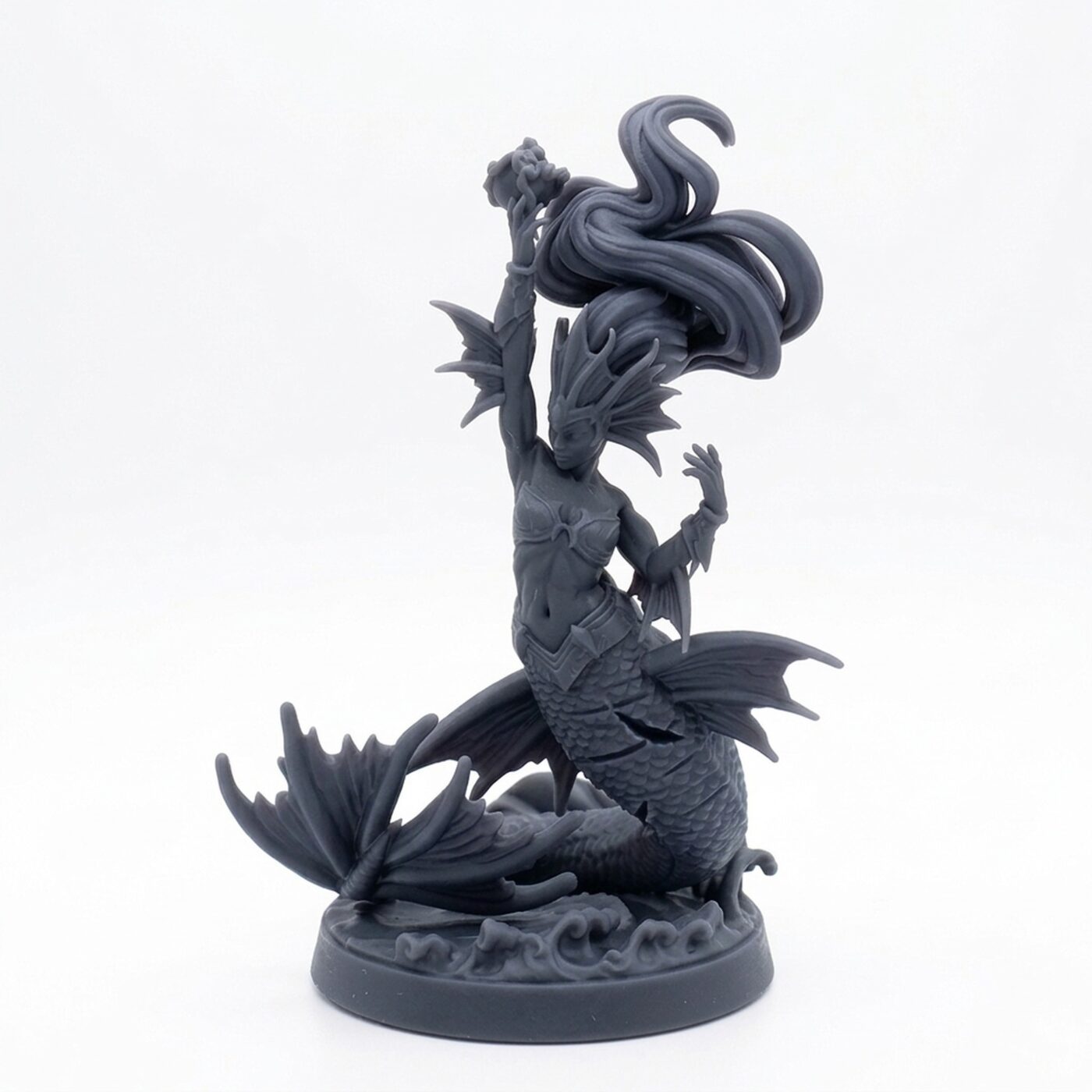 Merkyes Coral Snipers C - Gray Resin 3D Printed Miniature