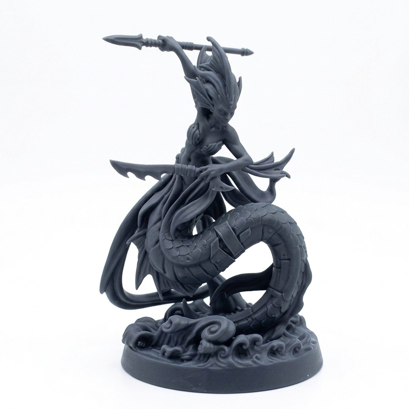 Merkyes Siren Scout B - Gray Resin 3D Printed Miniature
