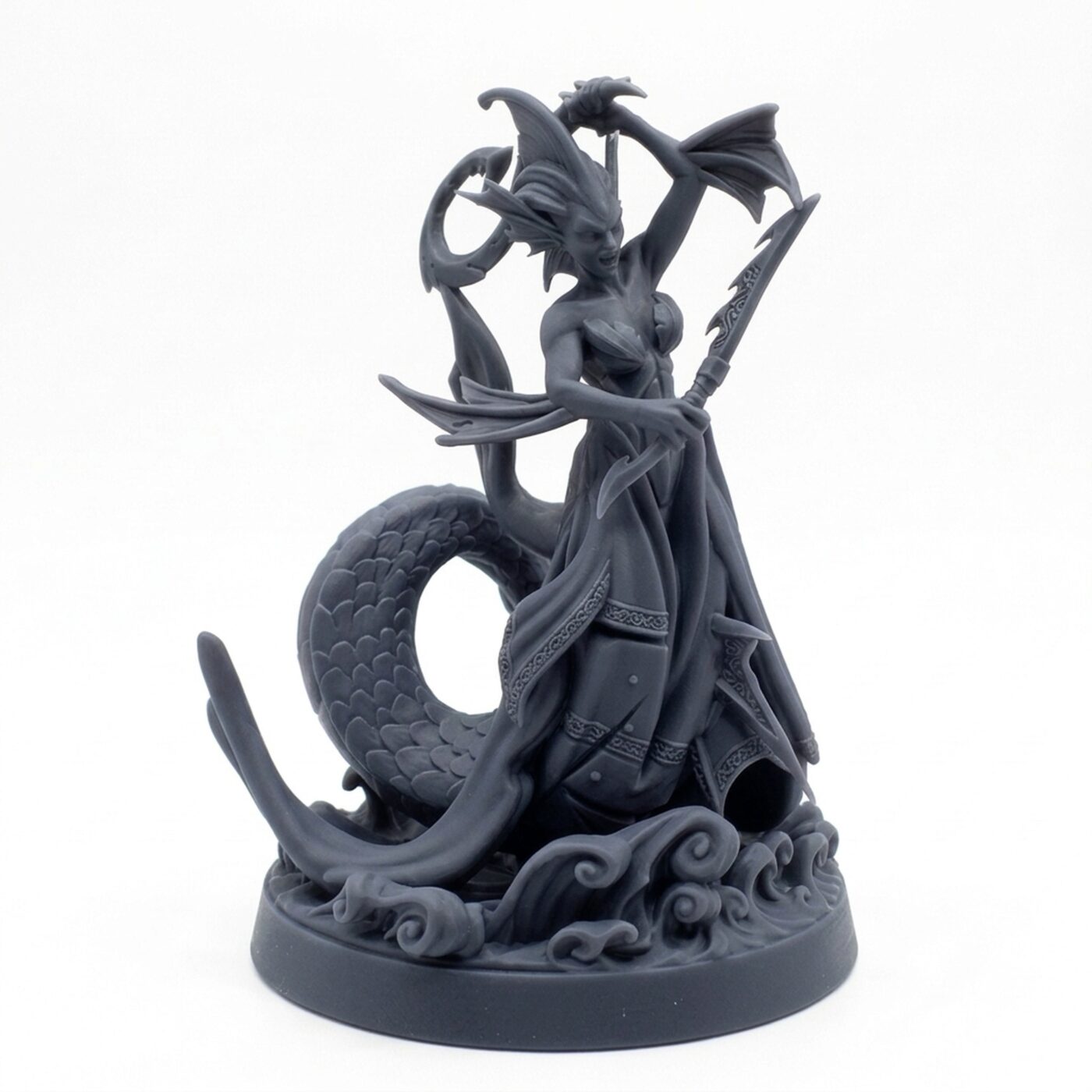 Siren Scout C - Gray Resin 3D Printed Miniature