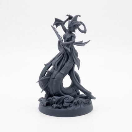 Merkyes Siren Scout F - Gray Resin 3D Printed Miniature
