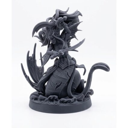 Merkyes Trident Batallion A - Gray Resin 3D Printed Miniature