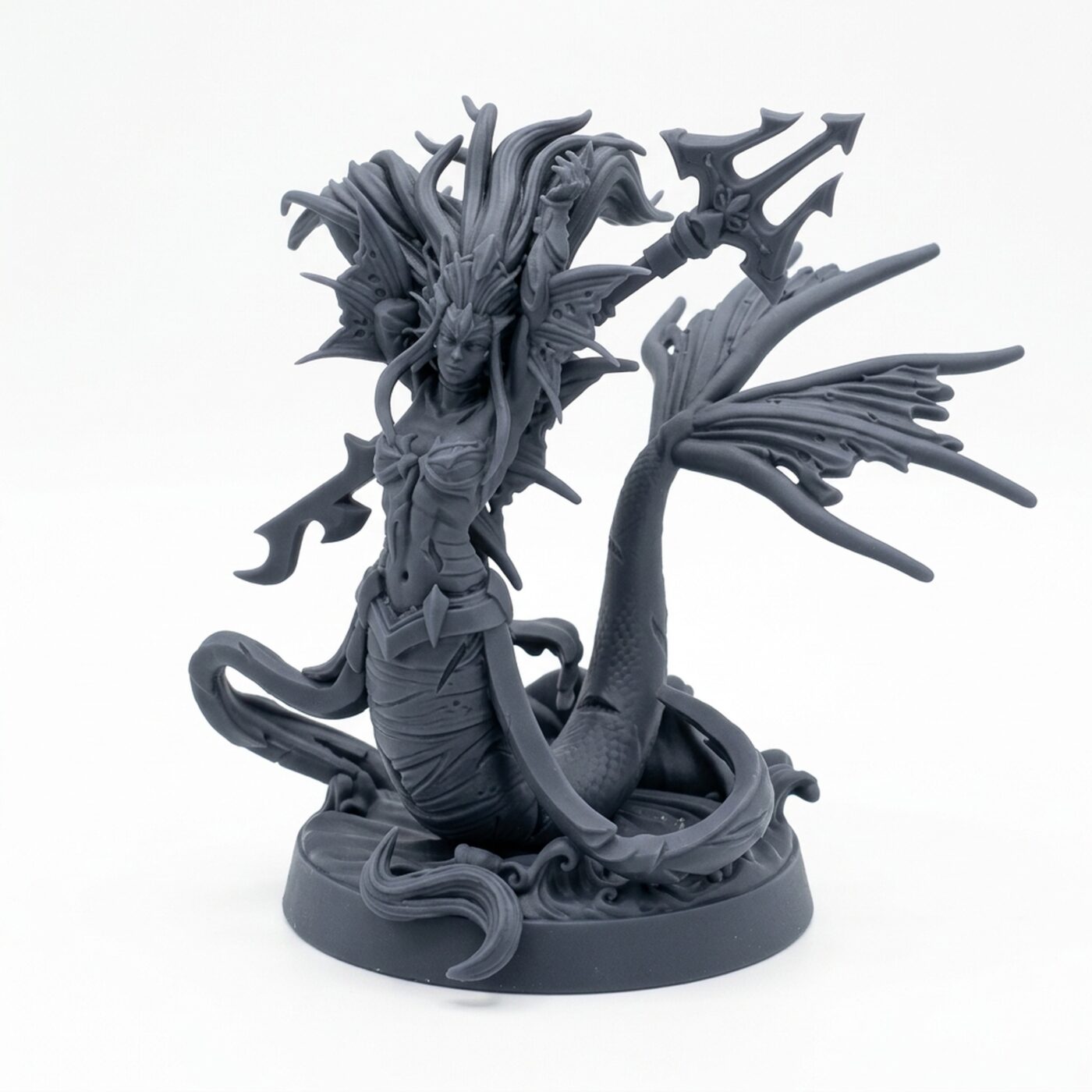Merkyes Trident Batallion C - Gray Resin 3D Printed Miniature