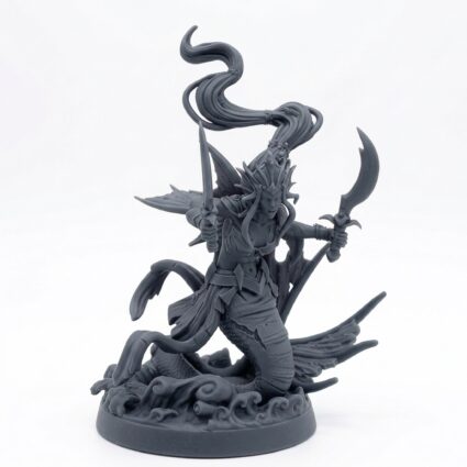 Merkyes Trident Batallion D - Gray Resin 3D Printed Miniature