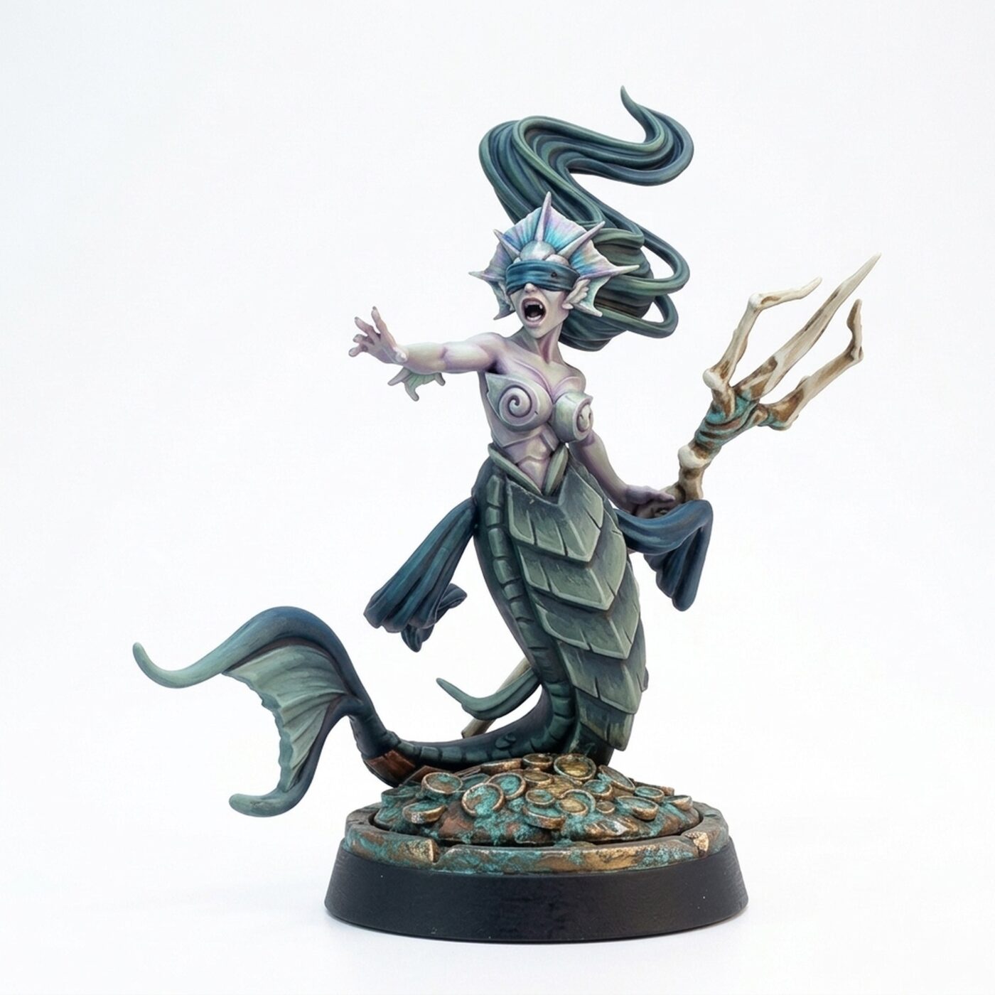 Mermaid Seer - Painted 3D Printed Miniature
