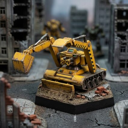 Mining Robot B - Sci-Fi Miniature Painted Mech Miniature