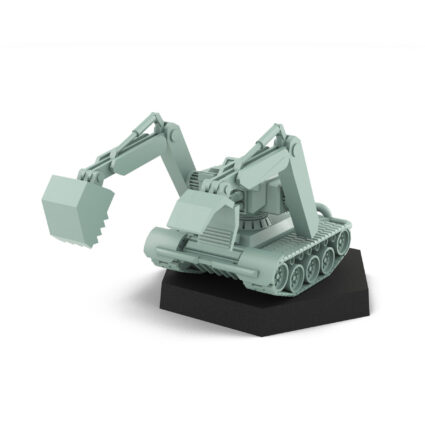 Mining Robot B - Sci-Fi Miniature 3D Printed Mech Miniature