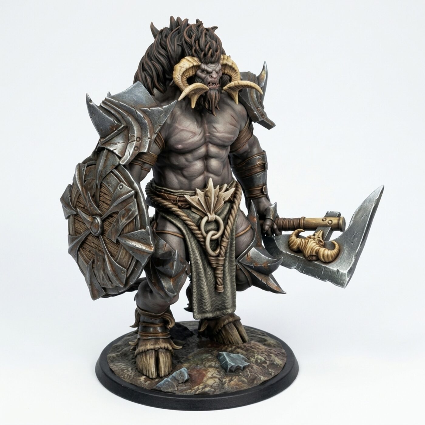 Minotaur Stand - Painted 3D Printed Miniature