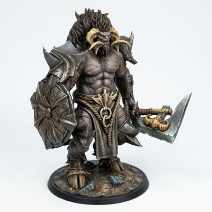 Minotaur Stand - Painted 3D Printed Miniature