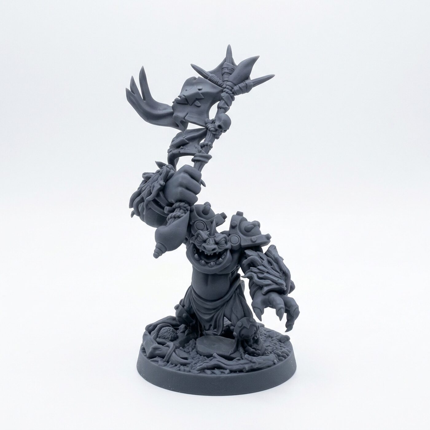 Mire Banneret D - Gray Resin 3D Printed Miniature