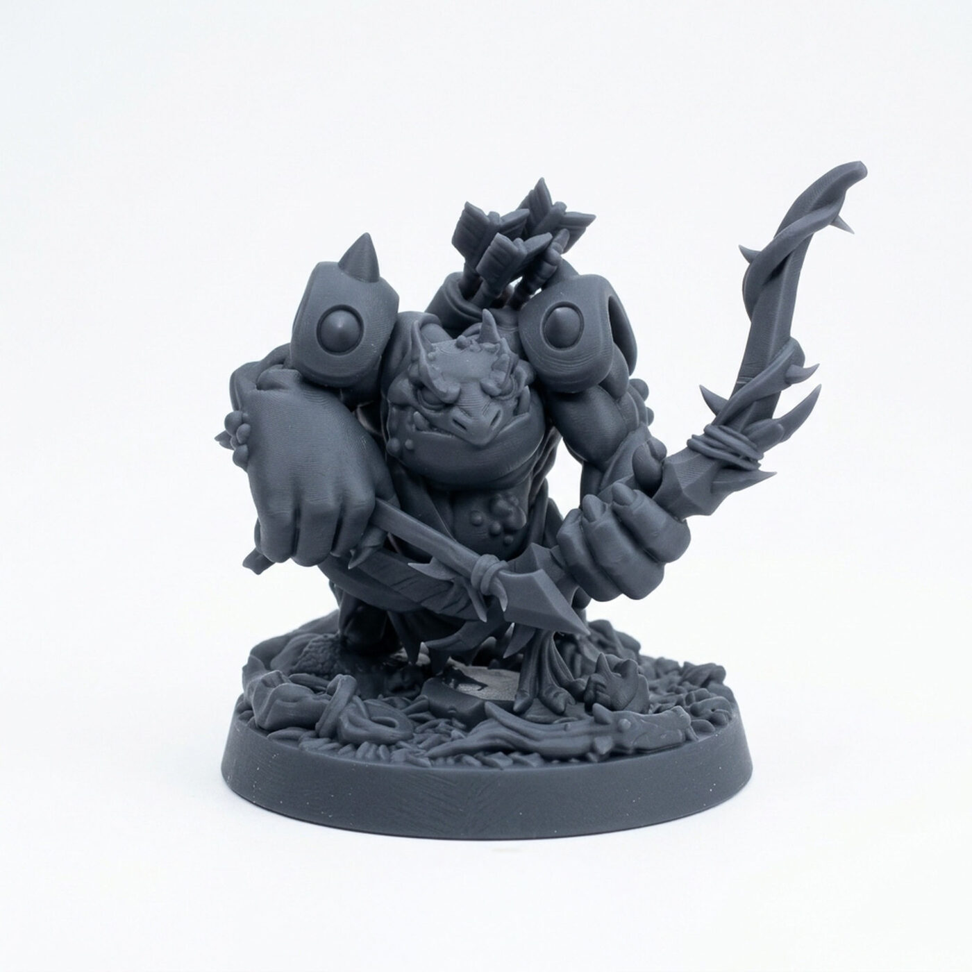 Mire Leafshooter B - Gray Resin 3D Printed Miniature