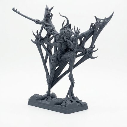 Mistress of Gloom - Gray Resin 3D Printed Miniature