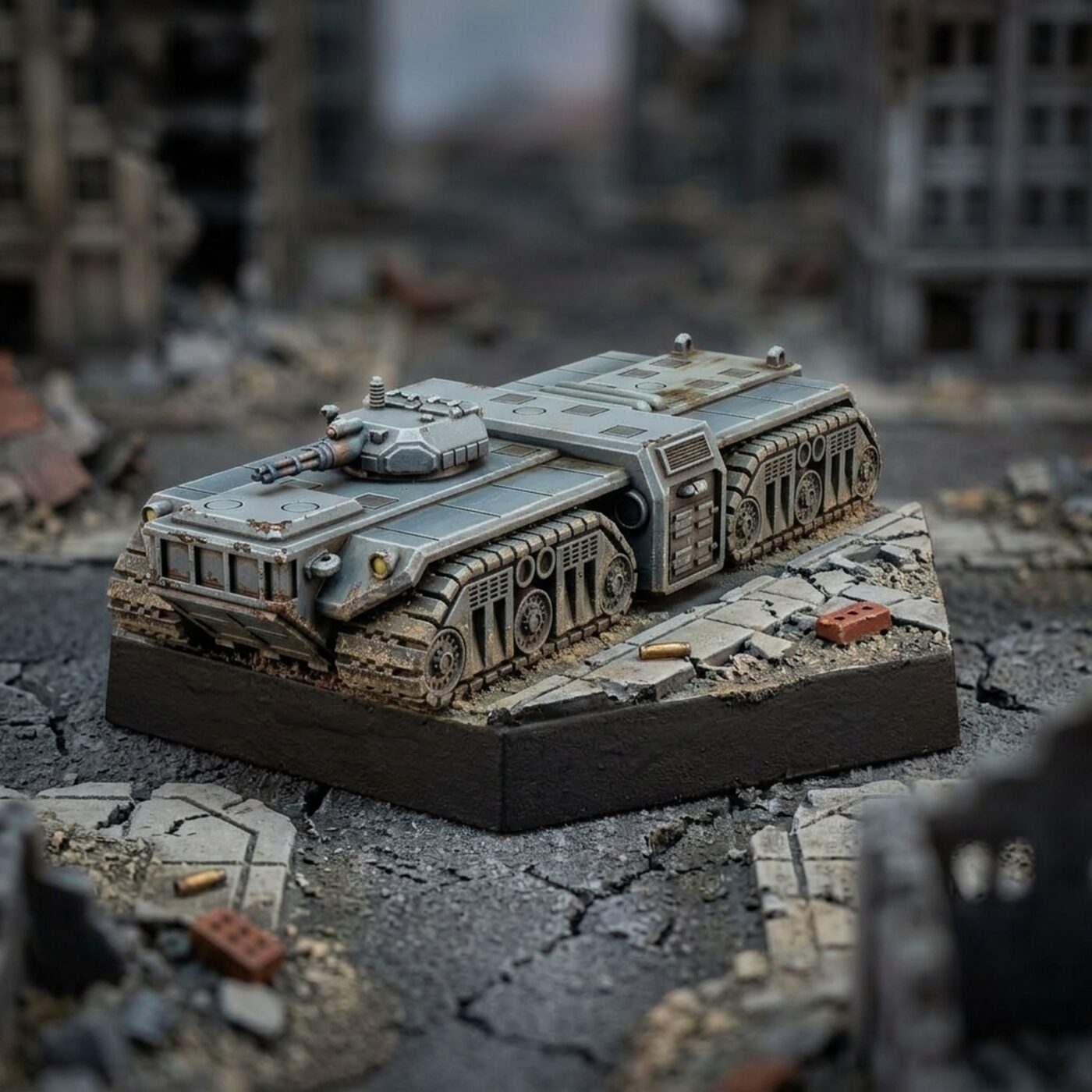 Mobile Bunker 3D Printed Miniature Painted Mech Miniature