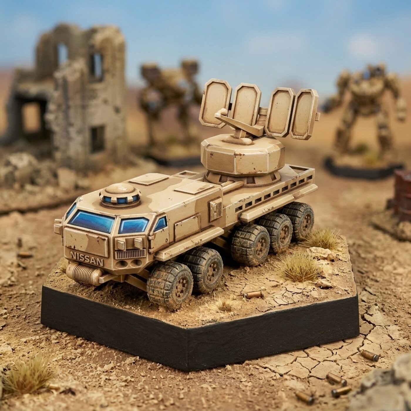 Mobile Radar Command Unit Painted Mech Miniature