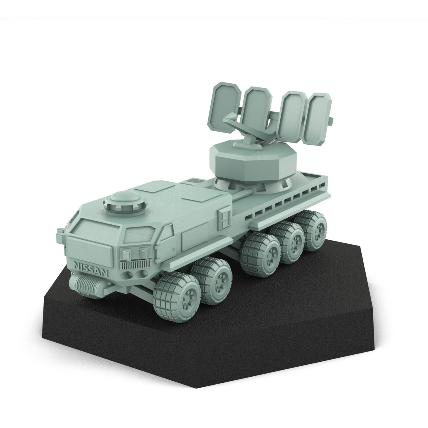 Mobile Radar Command Unit 3D Printed Mech Miniature