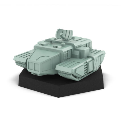 Mobile Turret Control Vehicle by USe Mechs 3D Printed Mech Miniature