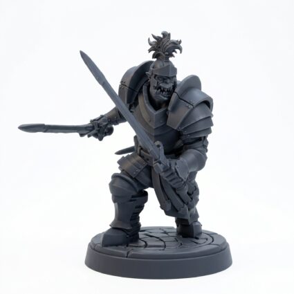 Mogrim The Ruthless - Gray Resin 3D Printed Miniature