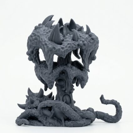 Monsterplant - Gray Resin 3D Printed Miniature
