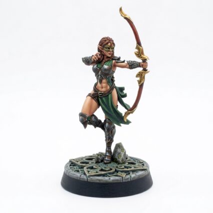 Moonflower Archer Eletha - Painted 3D Printed Miniature