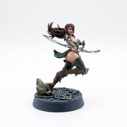 Moonflower Archer Mireille - Painted 3D Printed Miniature