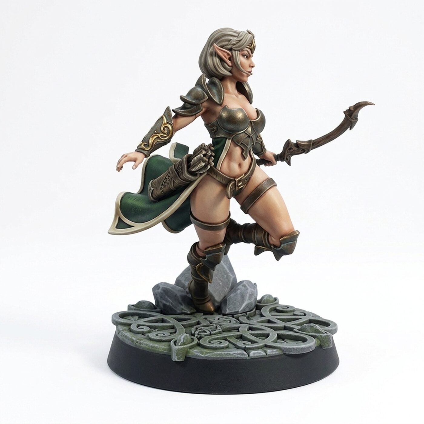 Moonflower Archer Mylenna - Painted 3D Printed Miniature