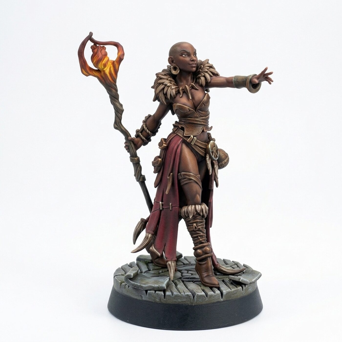Morgana Channeling Arcane Energie - Painted 3D Printed Miniature