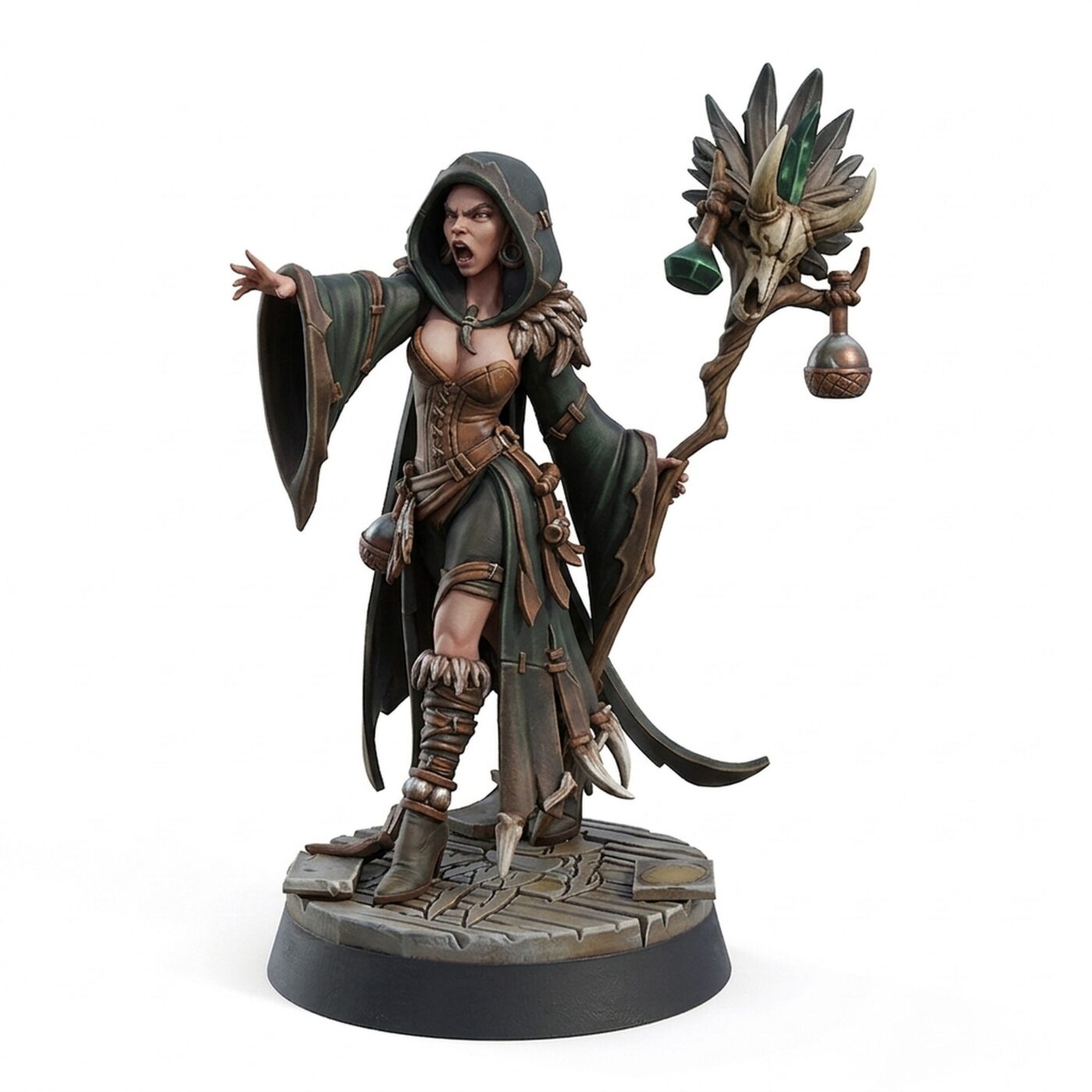 Morgana Conjuring Spell - Painted 3D Printed Miniature