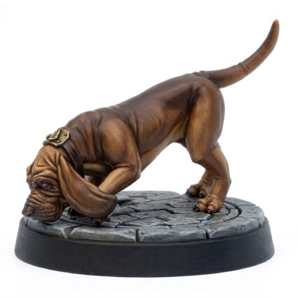 Moss Hound - Painted 3D Printed Miniature