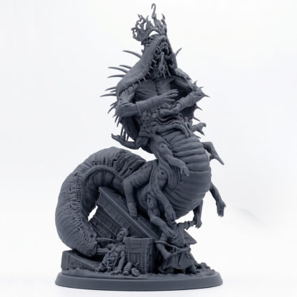 Mother Of Whispers - Gray Resin 3D Printed Miniature