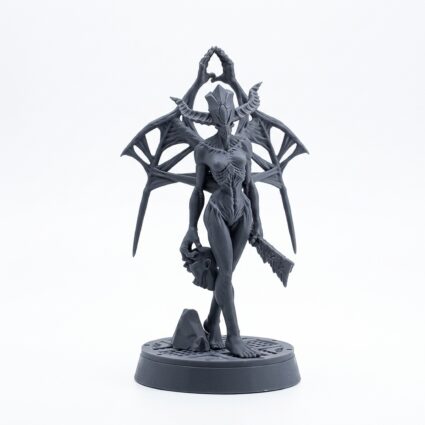 Mother Priest - Gray Resin 3D Printed Miniature