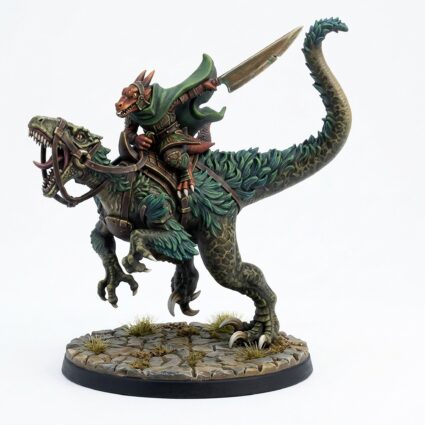 Mounted Kobold A - Painted 3D Printed Miniature