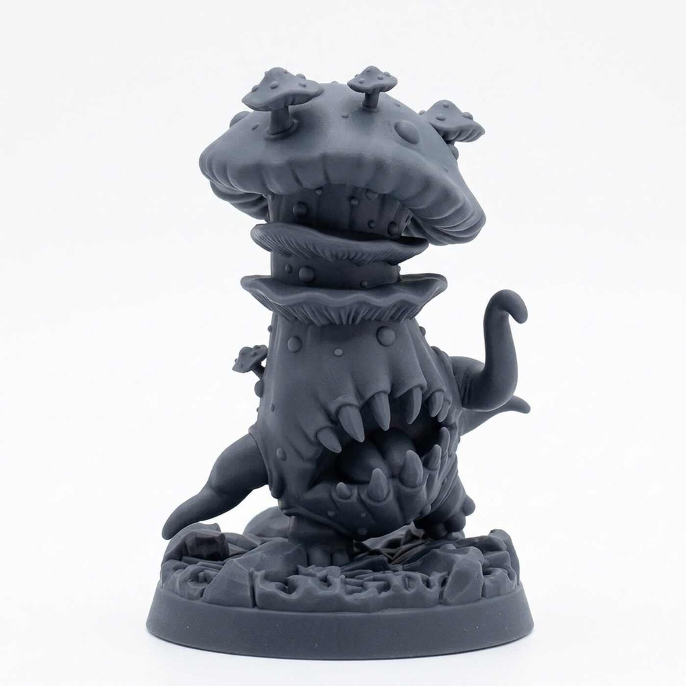 Mushroomguard B - Gray Resin 3D Printed Miniature