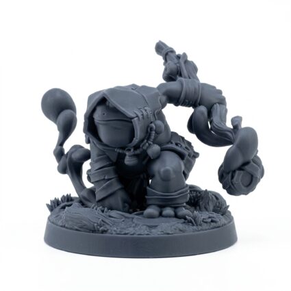Mystictoad C - Gray Resin 3D Printed Miniature