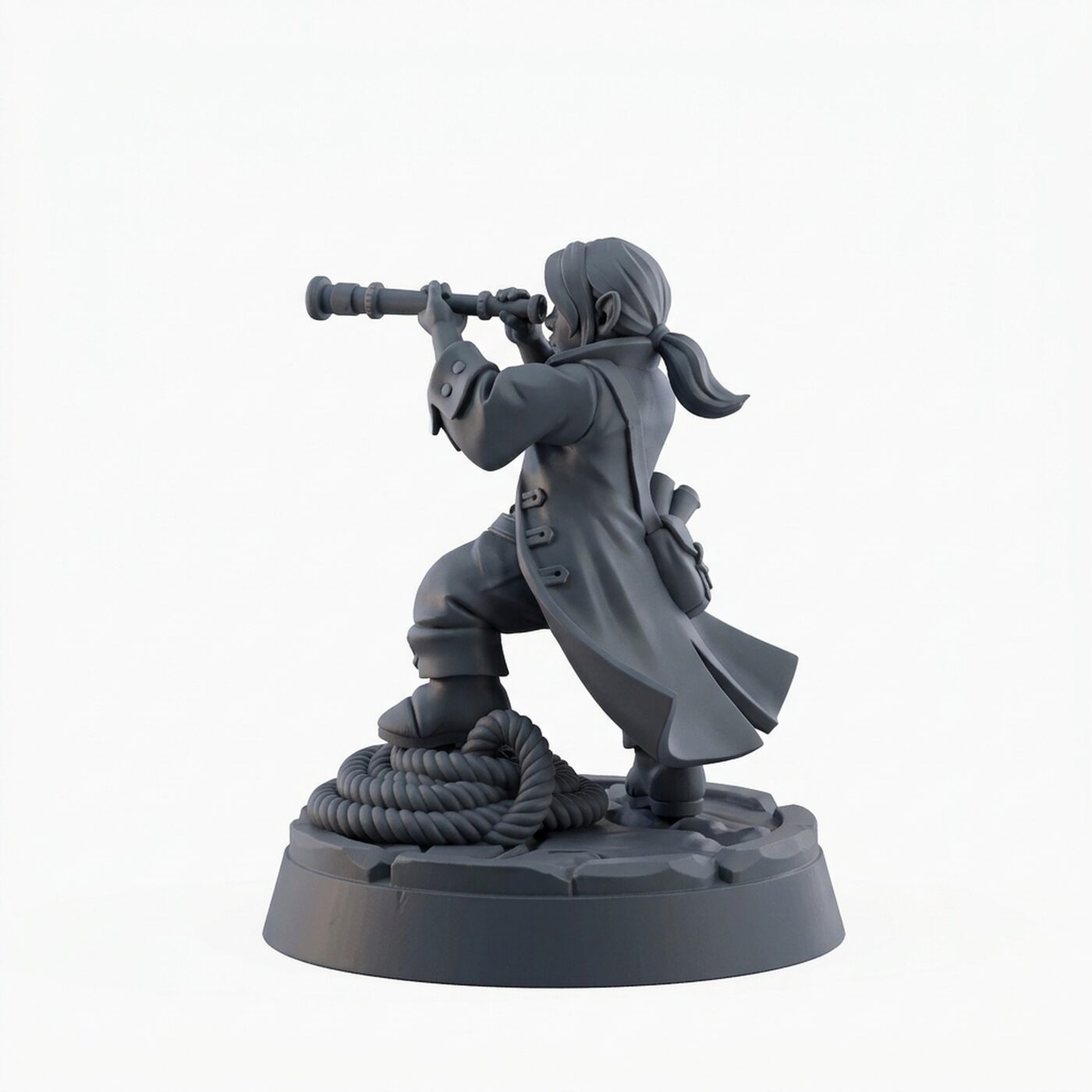 Navigator - Gray Resin 3D Printed Miniature