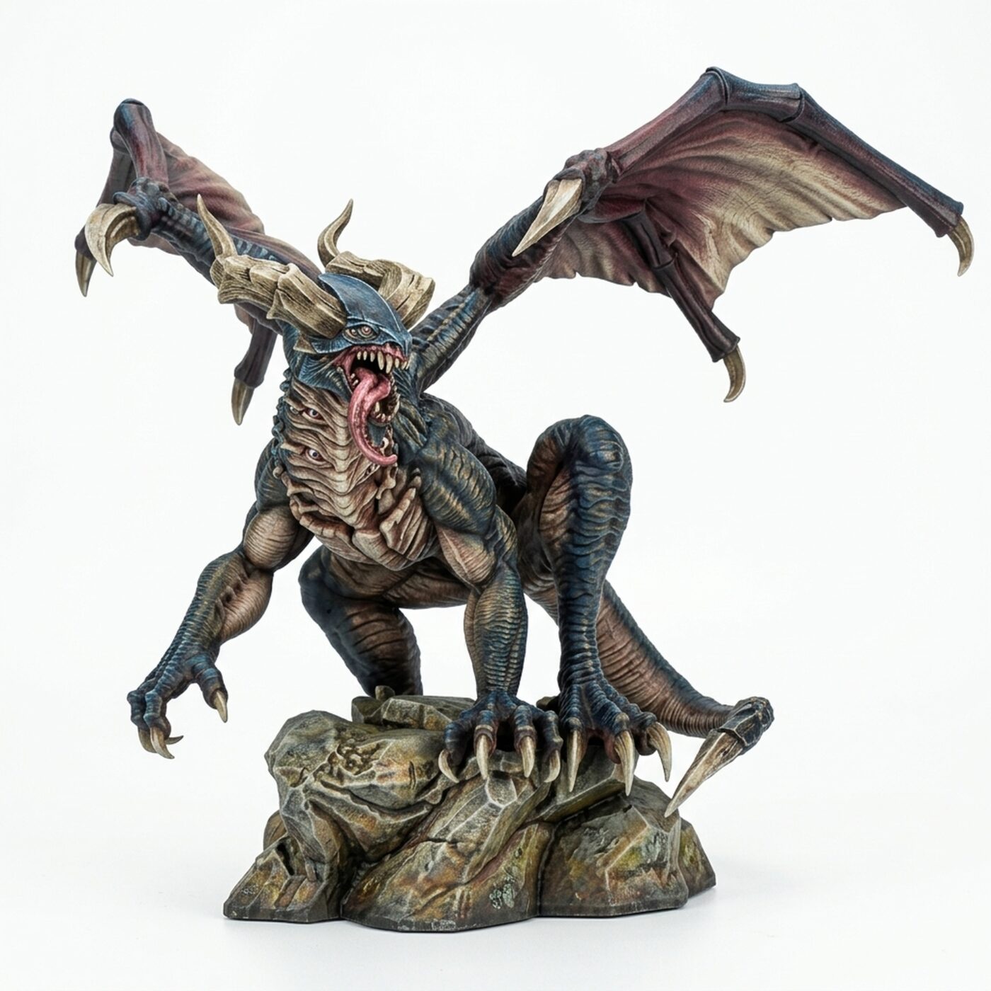 Neckseer Dragon - Painted 3D Printed Miniature
