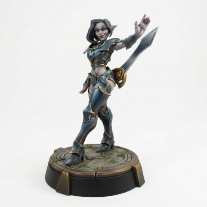 Nisha Bloodborn - Painted 3D Printed Miniature