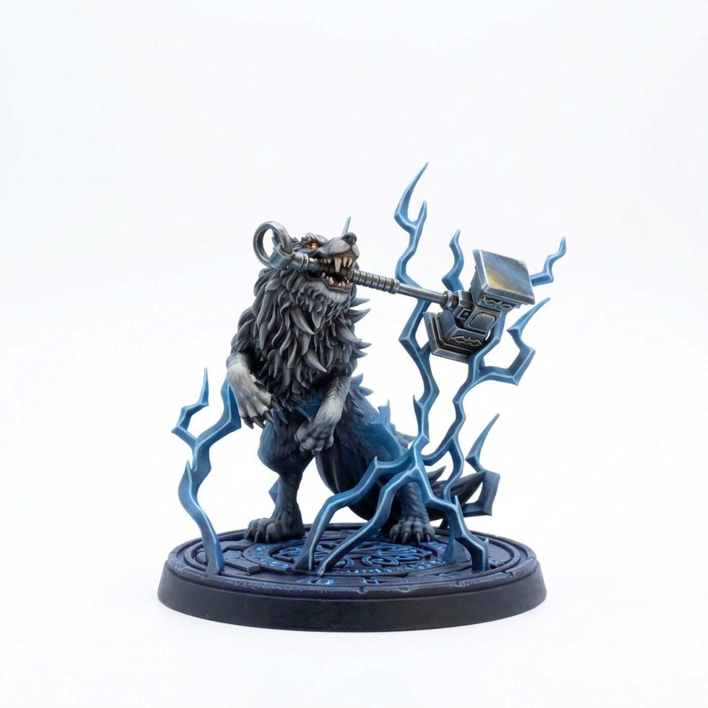 Nordic Wolf - Painted 3D Printed Miniature