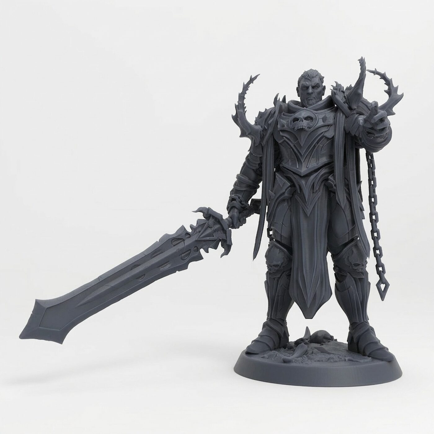 Olaf Son - Gray Resin 3D Printed Miniature