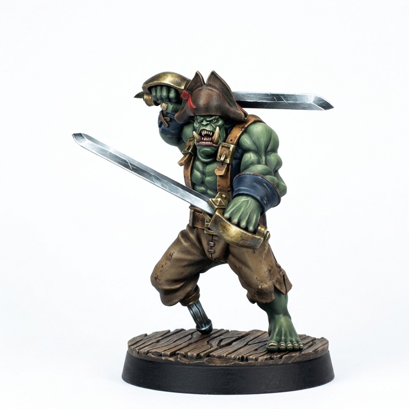 One Leg Orc - Painted 3D Printed Miniature