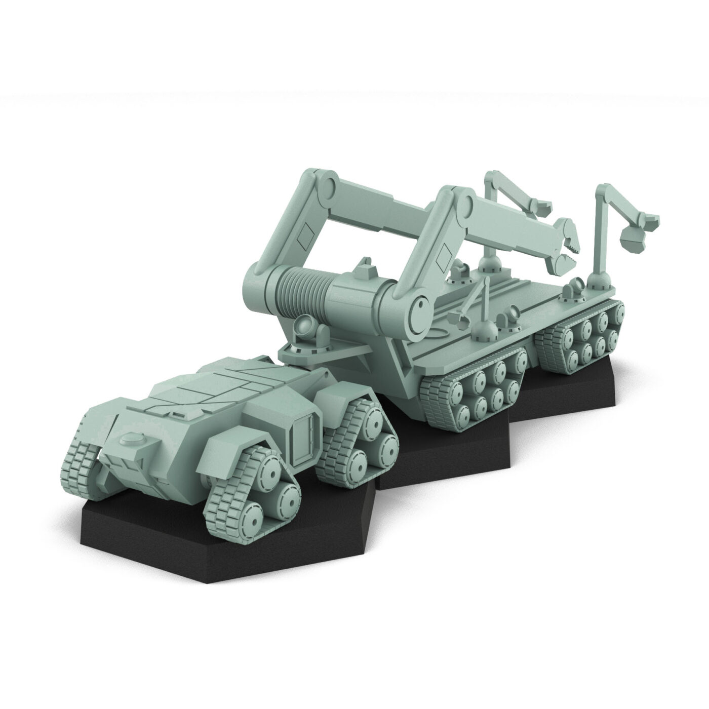 Oppie Support Vehicle (by USe Mechs) 3D Printed Mech Miniature