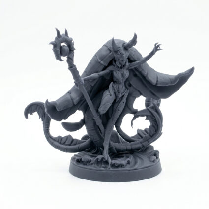 Oracle Bearer B - Gray Resin 3D Printed Miniature