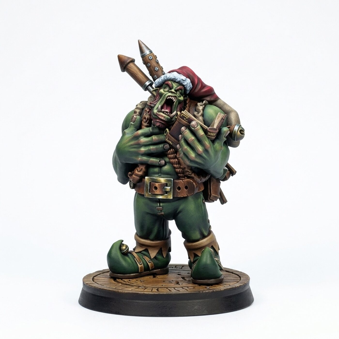 Orc Carol Singer - Painted 3D Printed Miniature