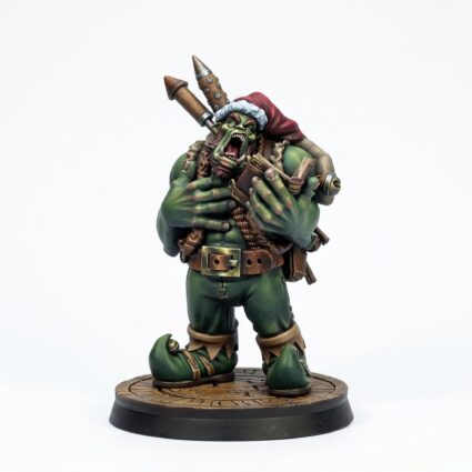 Orc Carol Singer - Painted 3D Printed Miniature