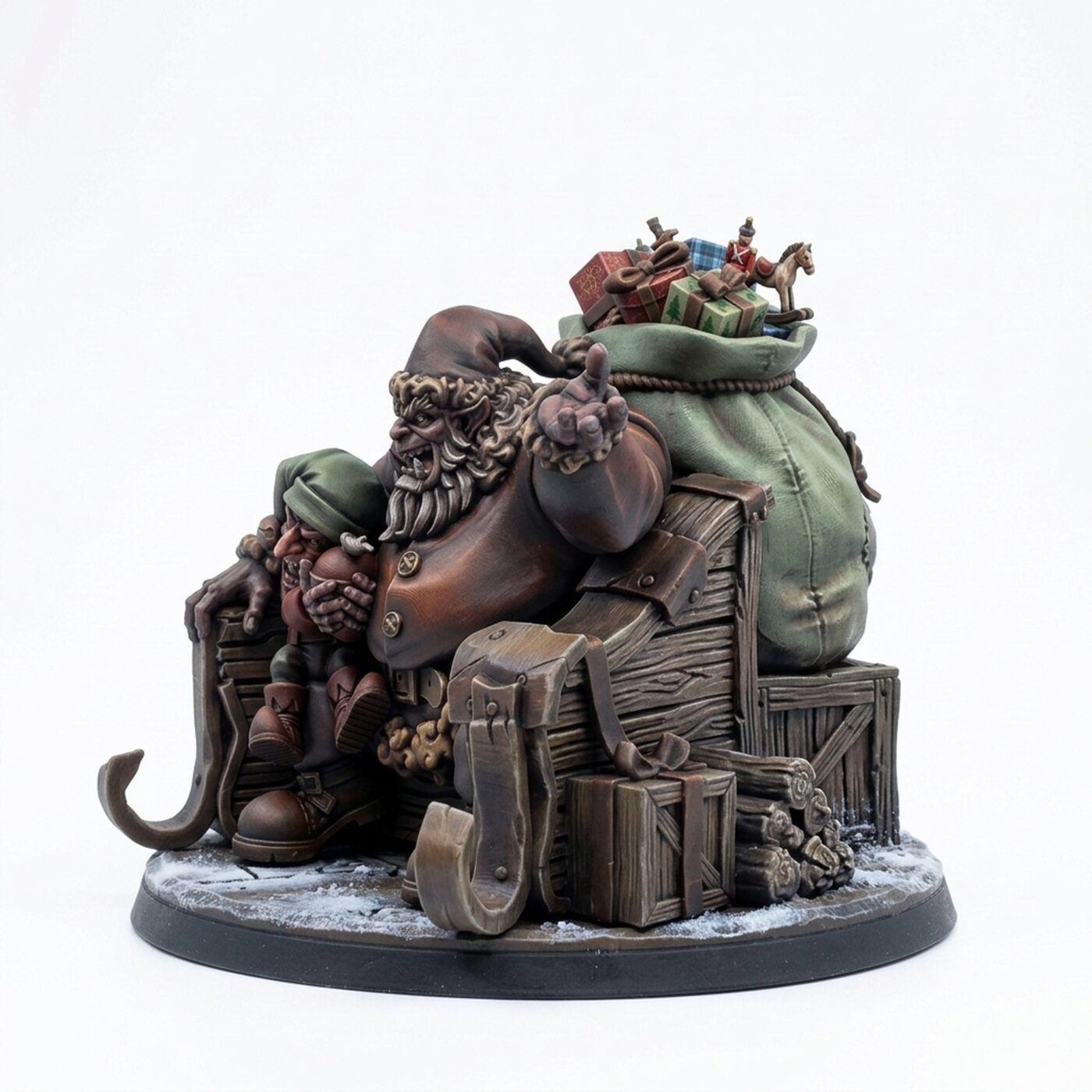 Orc Claus - Painted 3D Printed Miniature