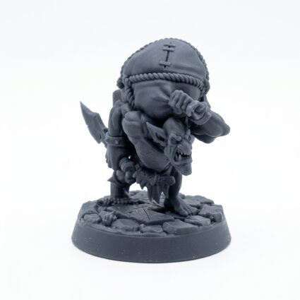 Orc Gretchins B - Gray Resin 3D Printed Miniature