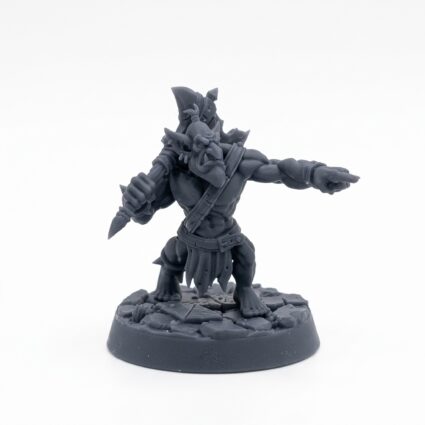 Orc Gretchins F - Gray Resin 3D Printed Miniature