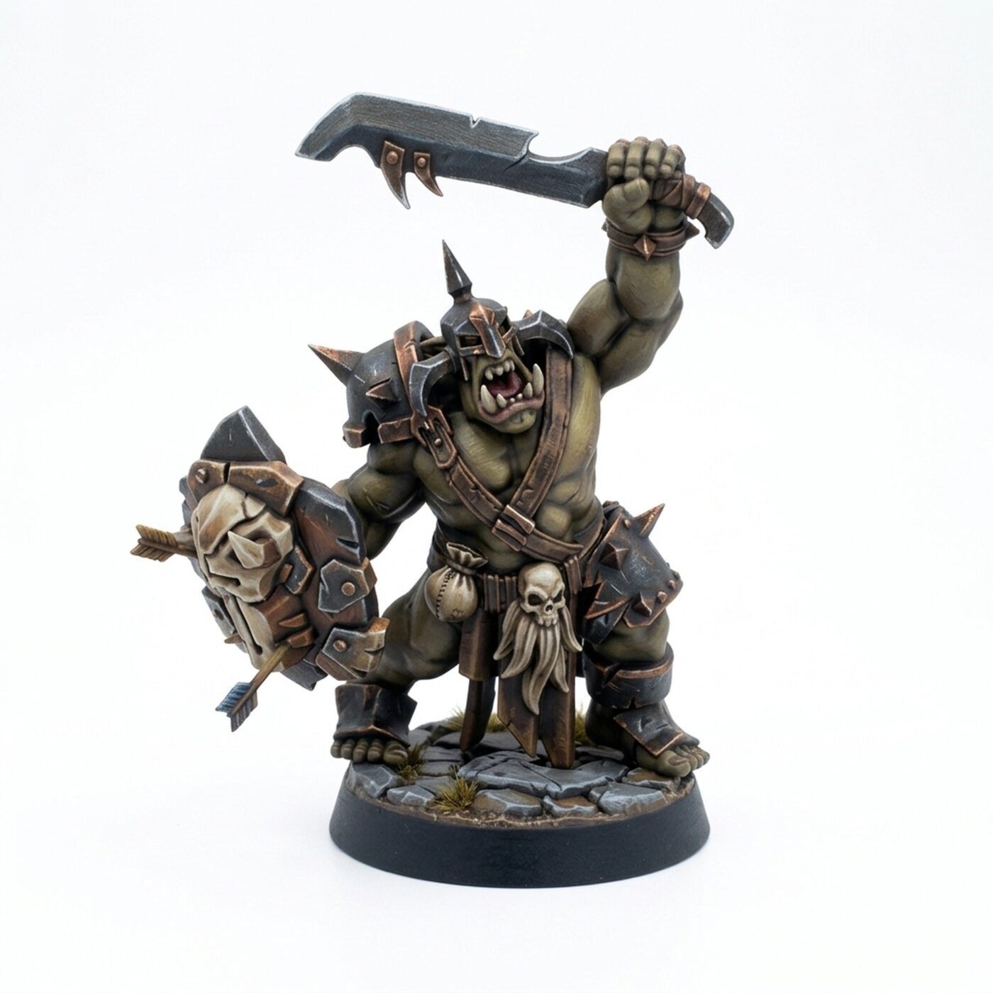 Orc Grunt C - Painted 3D Printed Miniature