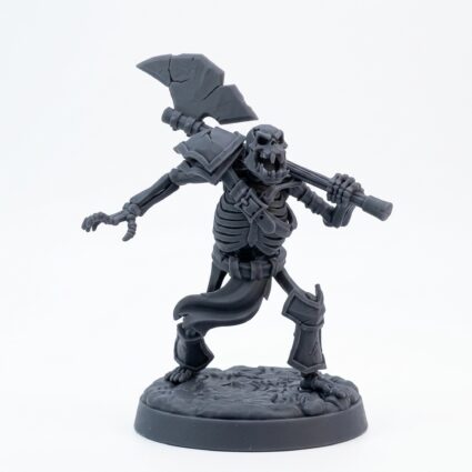Orc Skeleton - Gray Resin 3D Printed Miniature