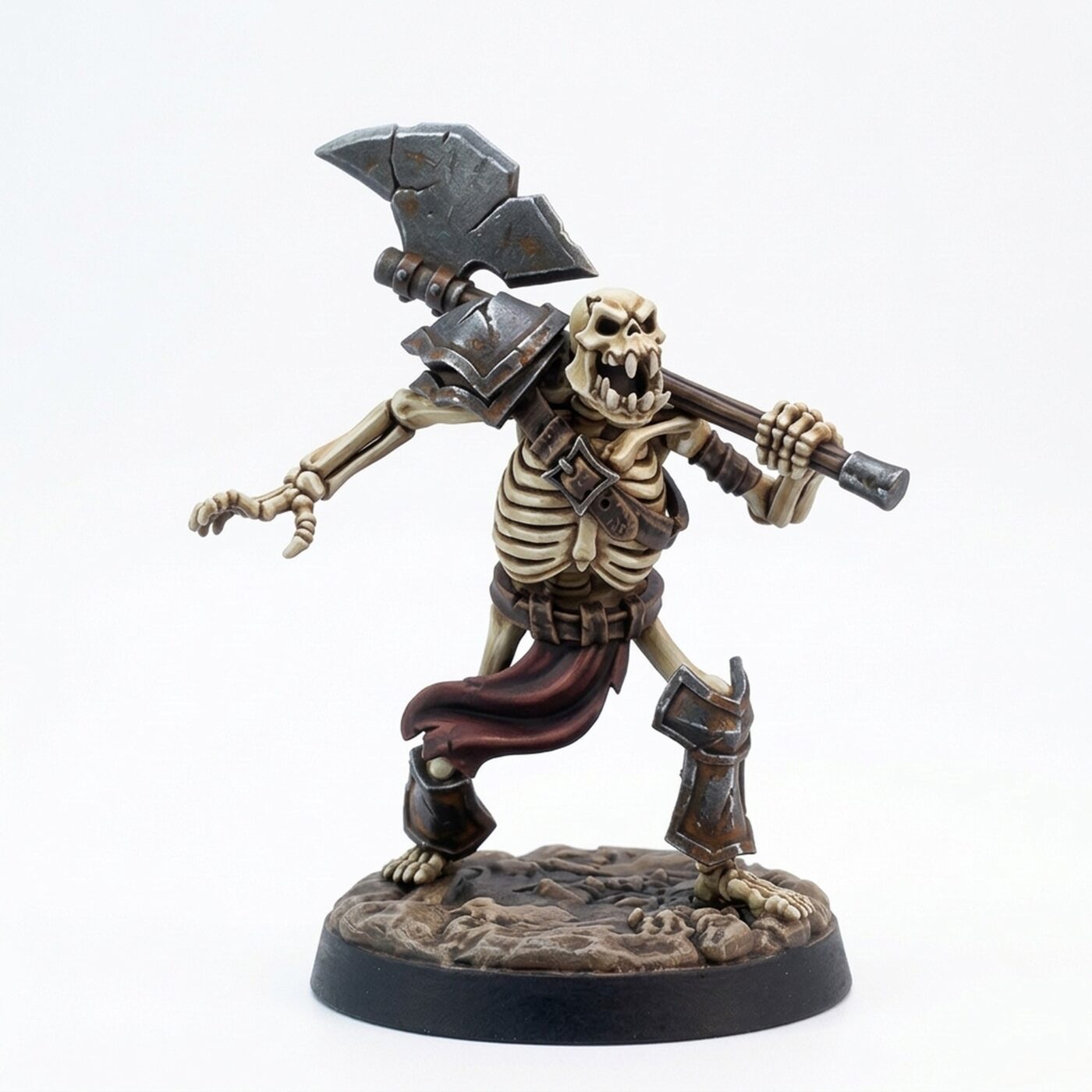 Orc Skeleton - Painted 3D Printed Miniature