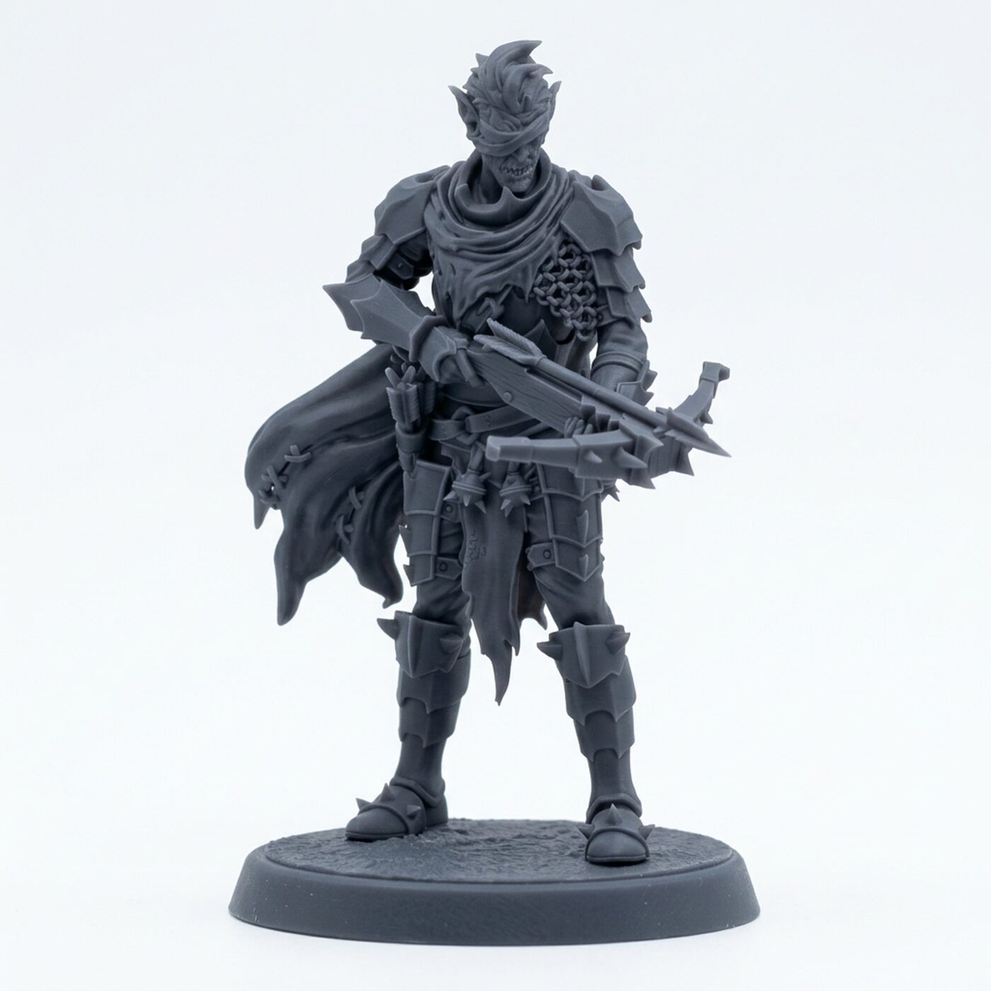 Orc Wretch C - Gray Resin 3D Printed Miniature