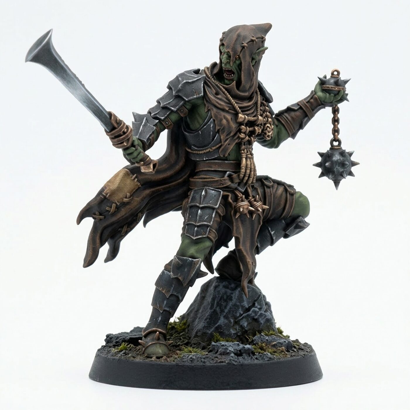 Orc Wretch Sapper B - Painted 3D Printed Miniature